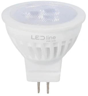 Led Line Prime LED lemputė MR11 10-14V AC/DC 3W, 330lm, neutraliai balta 4000K, keramikinė, 38°