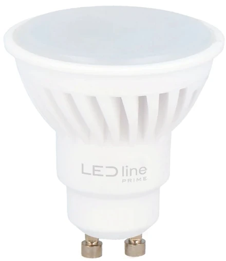 Led Line Prime Lemputė LED GU10 230V 5W 700lm, 142lm/W, 120° šiltai balta 2700K, keramikinė