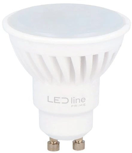 Led Line Prime Lemputė LED GU10 230V 7W 1000lm, 142lm/W, 120° šiltai balta 2700K, keramikinė