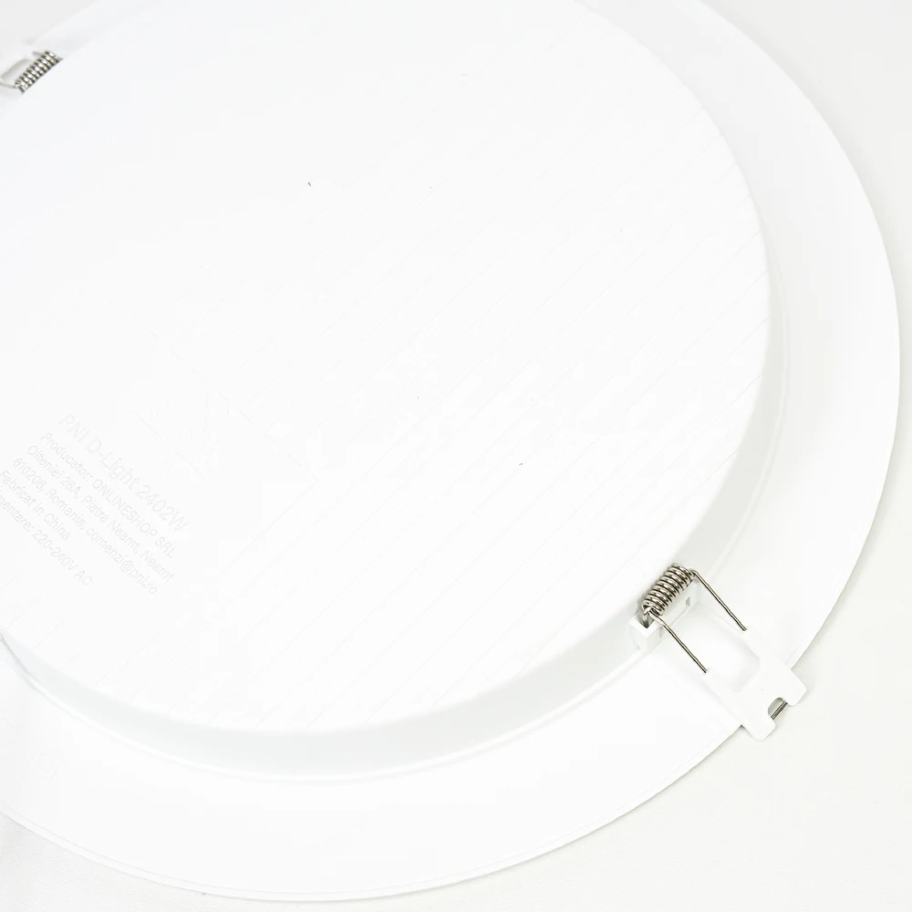 LED lubinis šviestuvas PNI D-Light 2402W 24W, įmontuojamas, apvalus, 6500K, 230V maitinimo šaltinis, 2640 lm, baltas