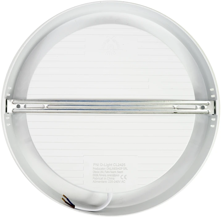 LED lubinis šviestuvas PNI D-Light CL2425 24W, apvalus 29 cm, 4200K, 230V maitinimo šaltinis, 2640 lm, neutrali balta spalva