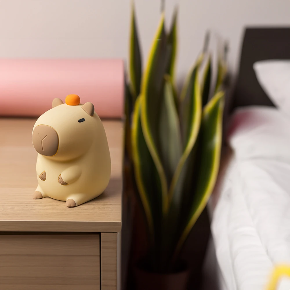 Sieninis šviestuvas LED naktinė lempa FRIENDLY CAPYBARA FNL-12 Forever Light