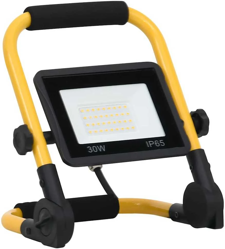 LED prožektorius su rankena, šiltos baltos spalvos, 30W