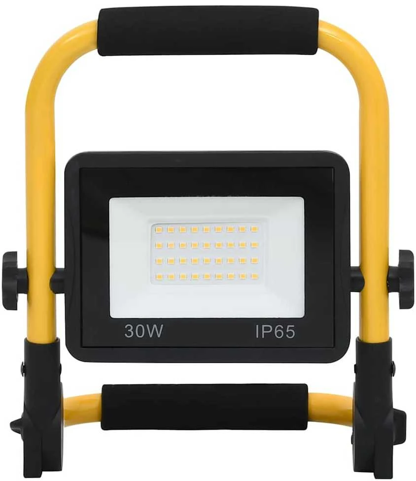LED prožektorius su rankena, šiltos baltos spalvos, 30W