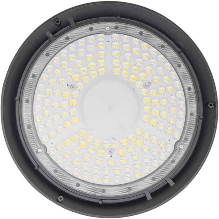 LED šviestuvas PNI D-Light 2200 tipo High Bay, 200W, 27000lm, 6500K, 230 V maitinimo šaltinis, IP65, pramoniniam apšvietimui aukštose patalpose