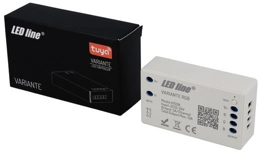 LED valdiklis, 12-24V, 3x5A, RGB, Wi-Fi TUYA VARIANTE +RF, LED LINE