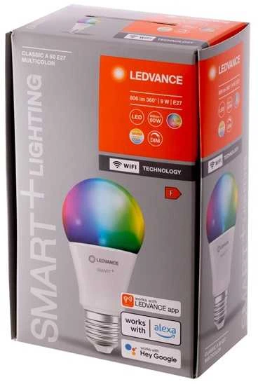 Ledvance 9W išmani lemputė SMART+ WIFI, E27, RGBW, dimeriuojama
