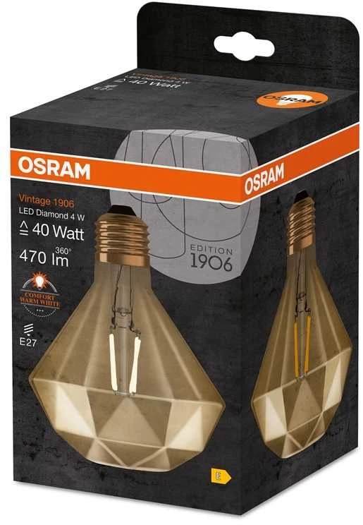 Osram LED lemputė Vintage 1906© LED 40 CL 4.5 W/2500K E27
