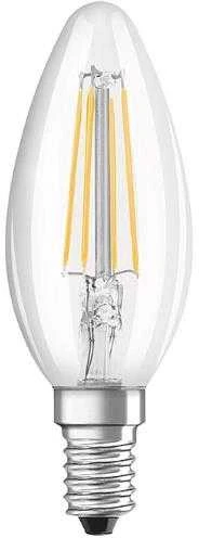 Lemputė STANDART, LED, B35, 4.3W, E14, 2700K, 470lm, skaidri