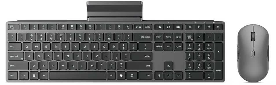 Klaviatūra Asus Lenovo | 700 Modern Multi-Device | Klaviatūros ir pelės rinkinys | Wireless | su pele | Bluetooth | US | Luna Pilkas