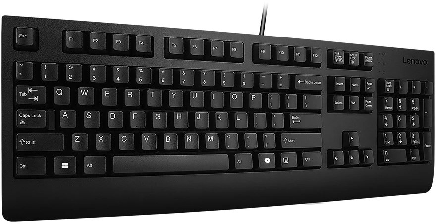 Lenovo Preferred Pro II klaviatūra Namams / biurui USB Vokiečių Juoda