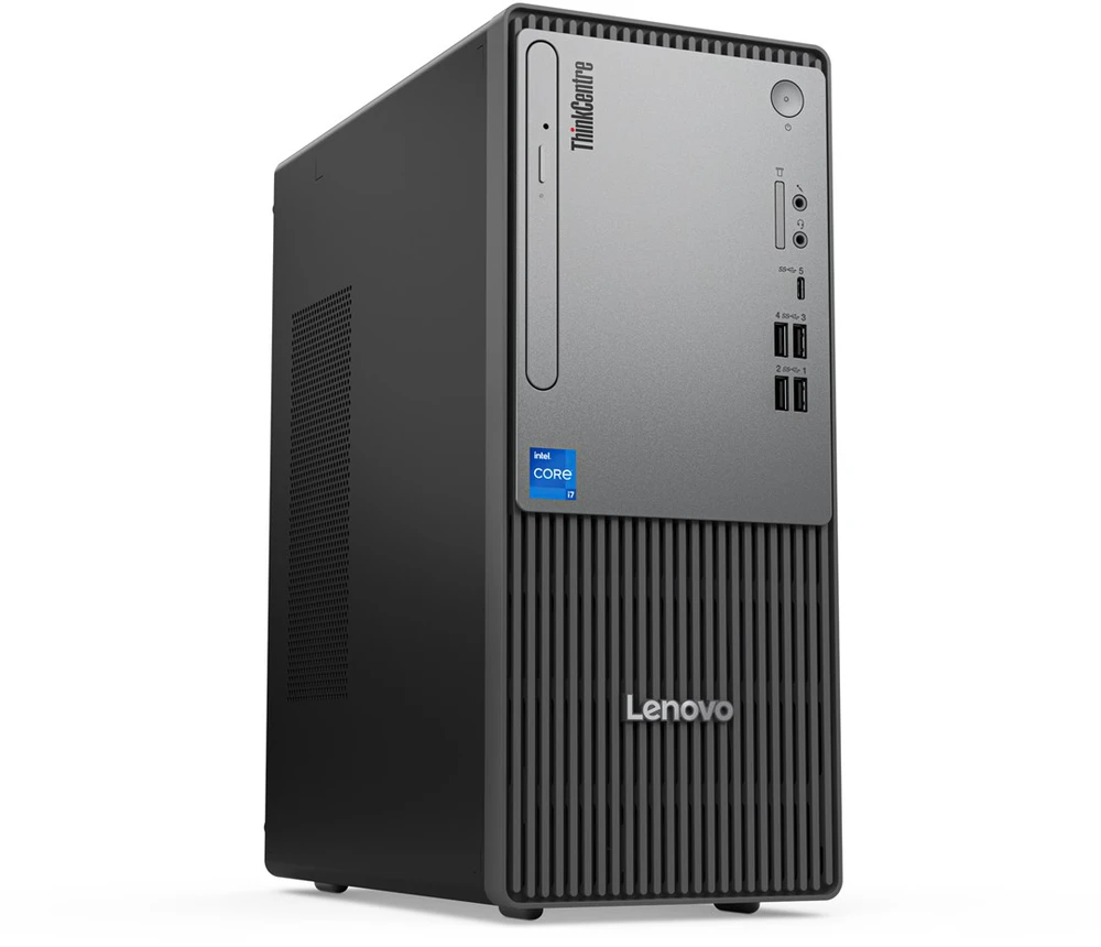 Lenovo ThinkCentre neo 50t Intel® Core™ i3 i3-14100 8 GB DDR5-SDRAM 512 GB SSD Windows 11 Pro Tower PC Juodas, Pilkas