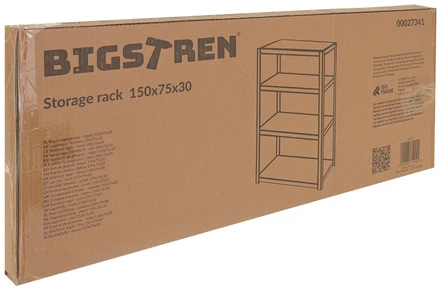 Bigstren Lentyna sandėlis - juoda 150x75x30 Bigstreen