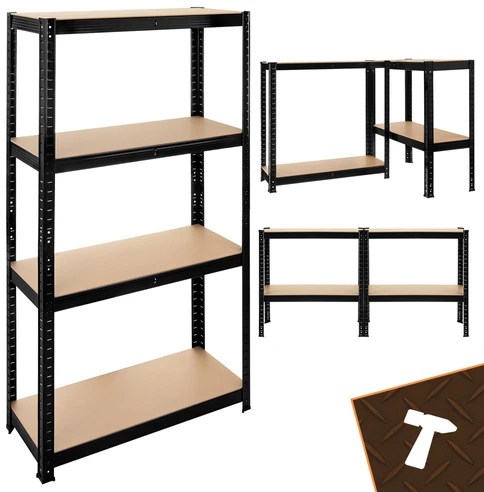 Bigstren Lentyna sandėlis - juoda 150x75x30 Bigstreen