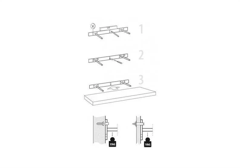 Lentyna Velano FS 118/24 BI, 1180 x 38 x 235 mm