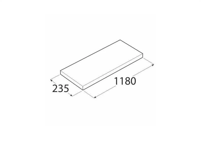 Lentyna Velano FS 118/24 BI, 1180 x 38 x 235 mm