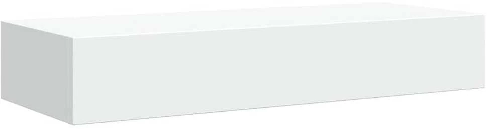 Lentynos su stalčiais, 2vnt., baltos, 60x23,5x10cm, MDF