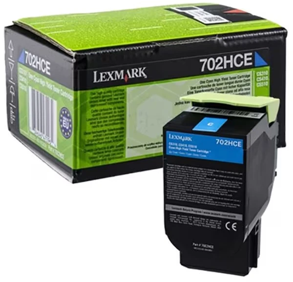 Lexmark 70C2HCE kasetė, žalsvai mėlyna, 3000 puslapių
