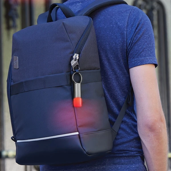 Lexon Nomaday Flash LED Keychain pilka/gun LL137X