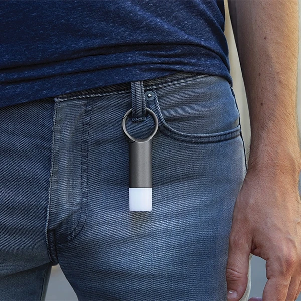 Lexon Nomaday Flash LED Keychain pilka/gun LL137X