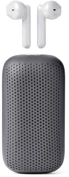 Lexon Speakerbuds ausinės ir pilkas garsiakalbis