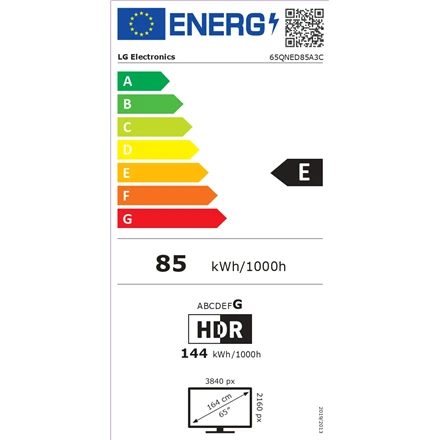 65 colių LG QNED MiniLED 65QNED85A3C | išmanusis Televizorius | webOS 2.5 | 4K UHD