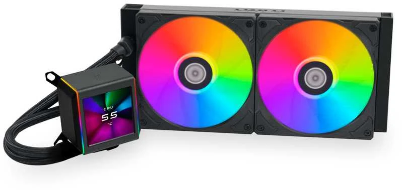 Lian Li GALAHAD II LCD 280 AIO, ARGB – juodos spalvos