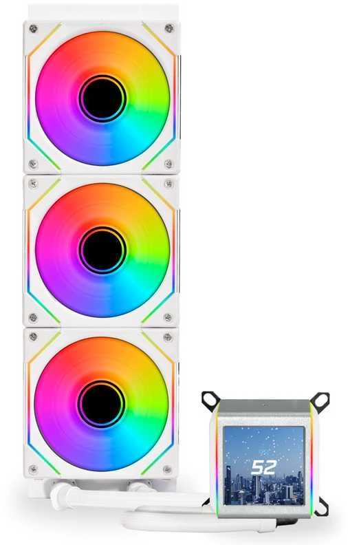 Lian Li GALAHAD II LCD SL-INF procesorius Skysčio aušinimo komplektas 36 cm Baltas 1 vnt.