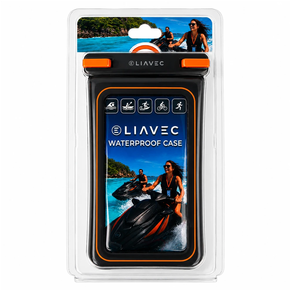Liavec Aqua Dėklas universalus atsparus vandeniui dėklas su oro pagalve
