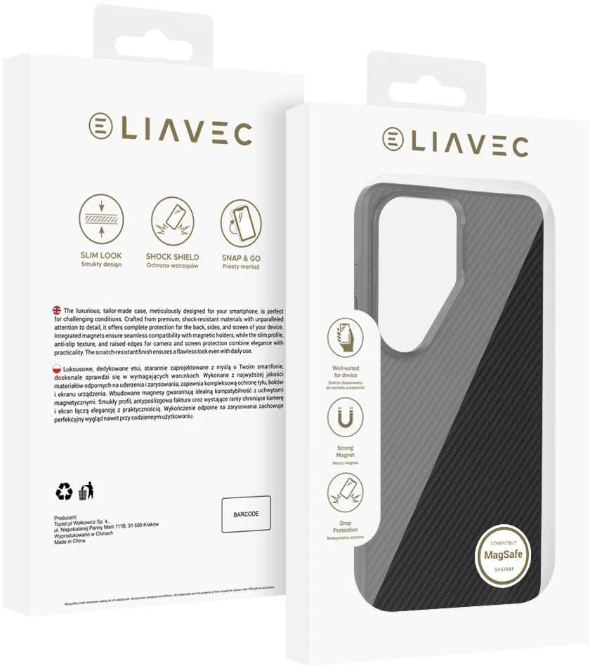 Liavec Carbon Core dėklas telefonui Samsung Galaxy S26 Ultra