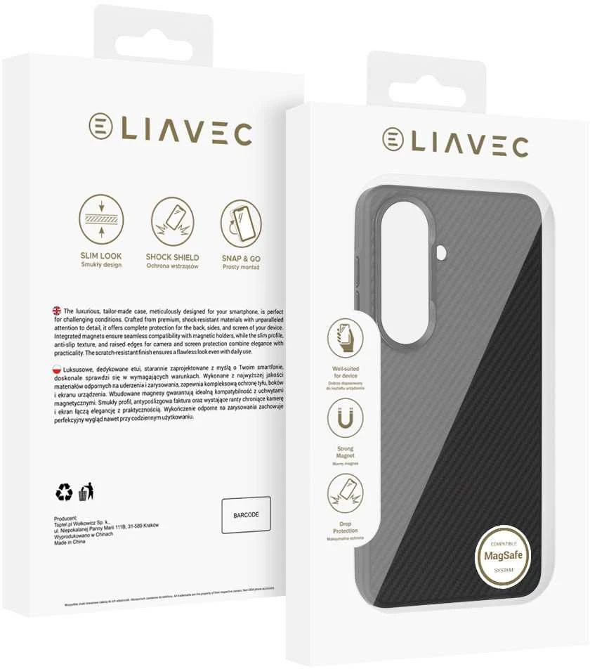 Liavec Carbon Core dėklas telefonui Samsung Galaxy S26 Plus