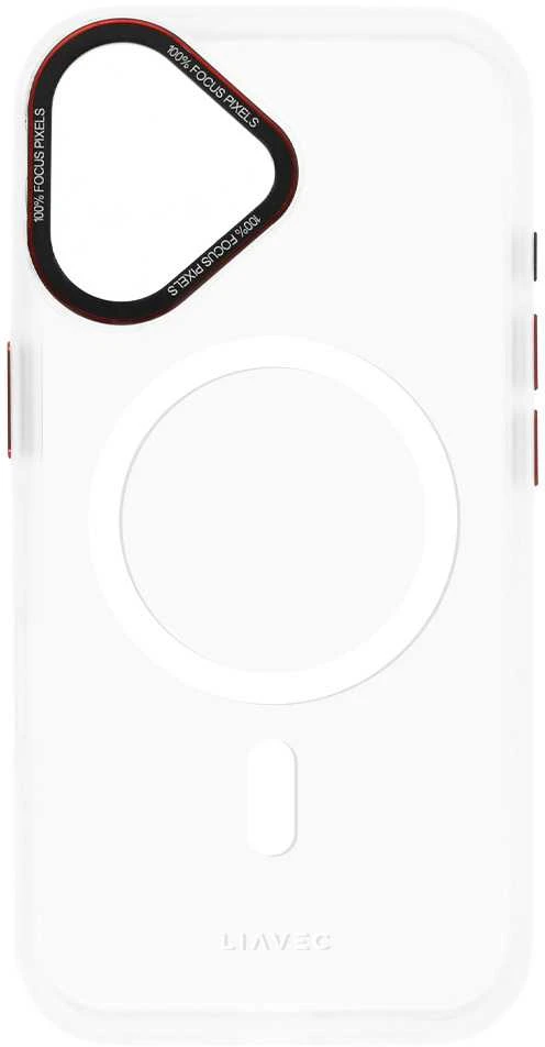 Liavec Hybrid Magsafe skaidrus dėklas skirtas iPhone 16