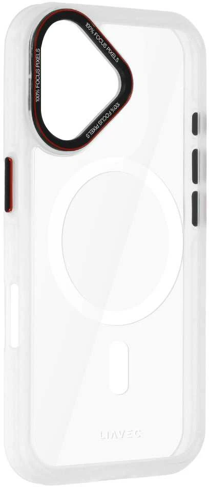 Liavec Hybrid Magsafe skaidrus dėklas skirtas iPhone 16