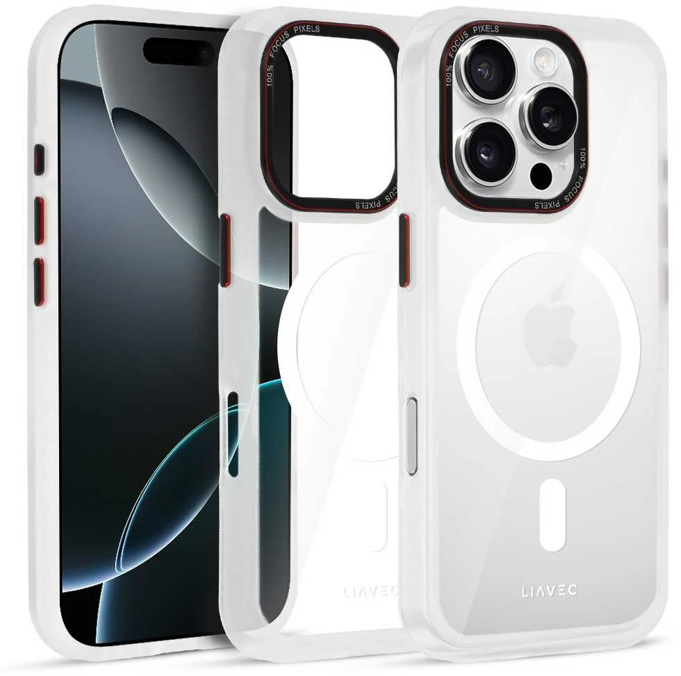 Liavec Hybrid Magsafe Clear dėklas skirtas Apple iPhone 16 Pro Max
