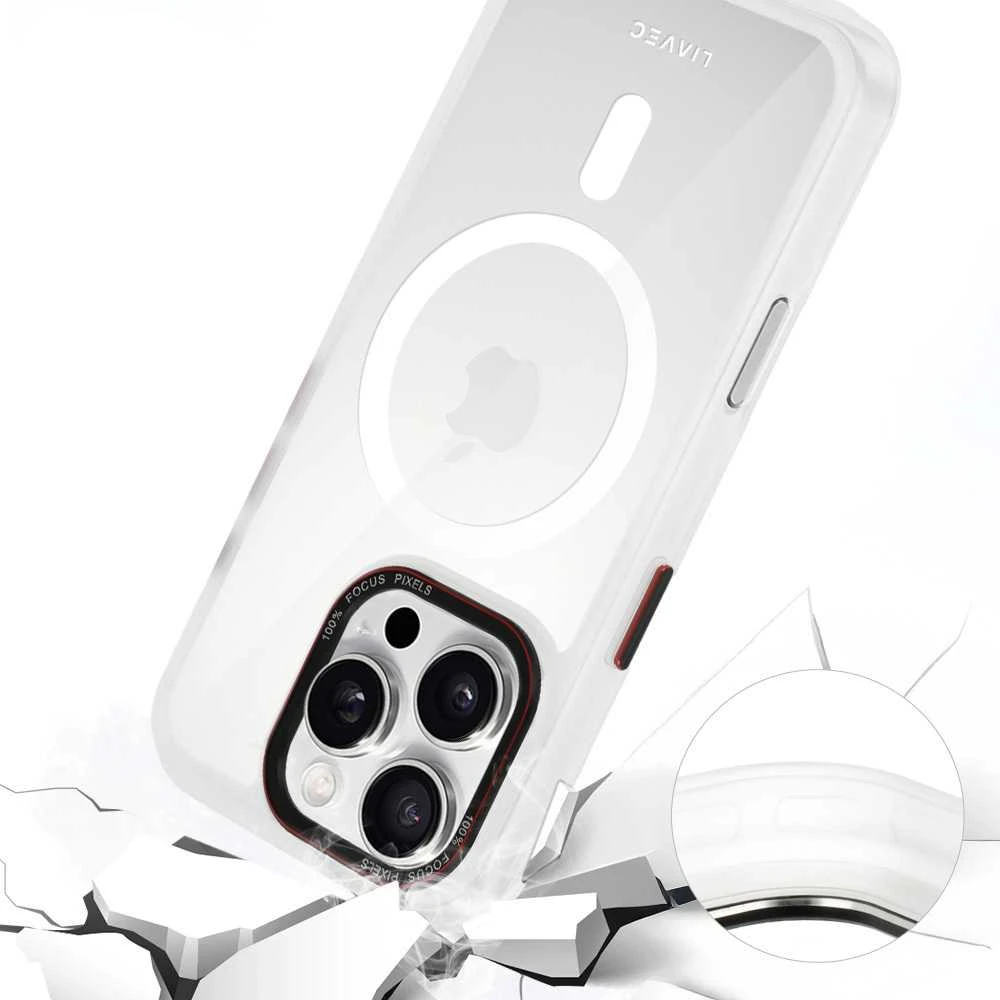 Liavec Hybrid Magsafe Clear dėklas skirtas Apple iPhone 16 Pro Max