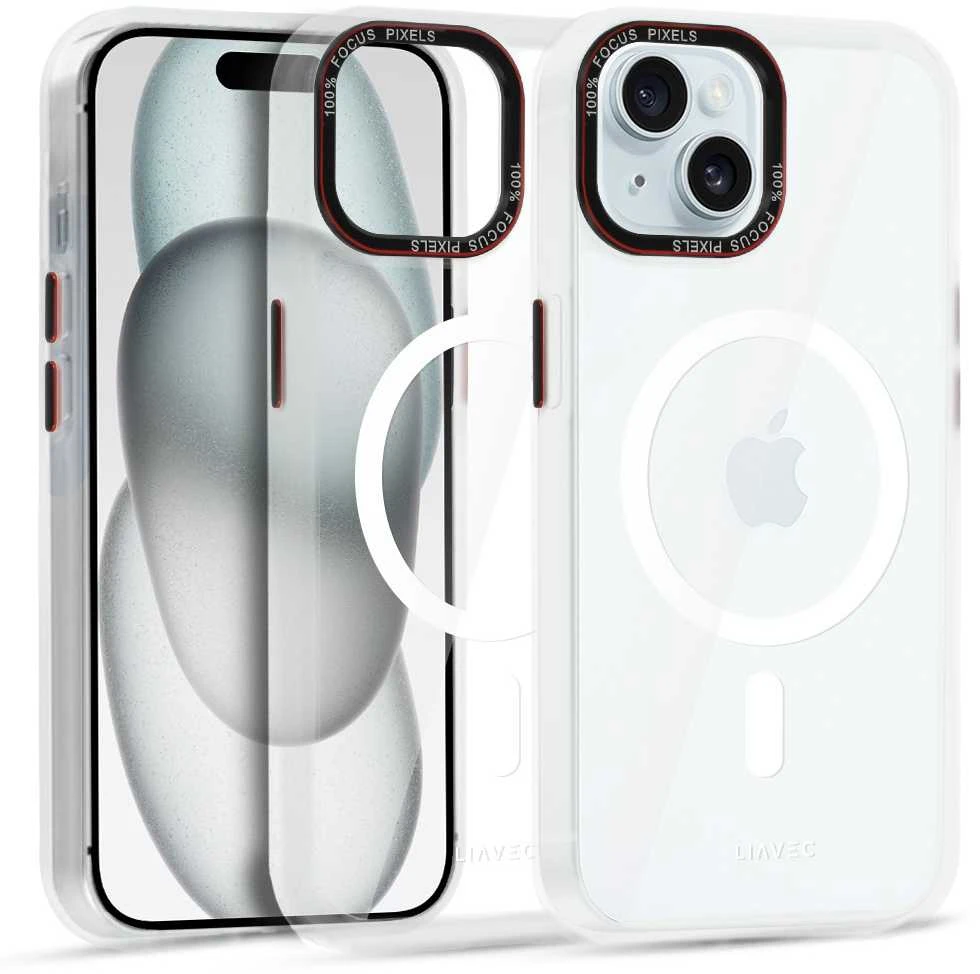 Liavec Hybrid Magsafe Clear dėklas skirtas Apple iPhone 15