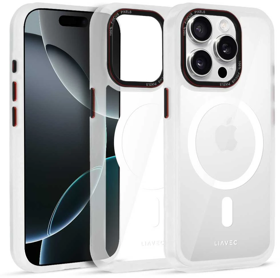 Liavec Hybrid Magsafe Clear dėklas skirtas Apple iPhone 15 Pro Max