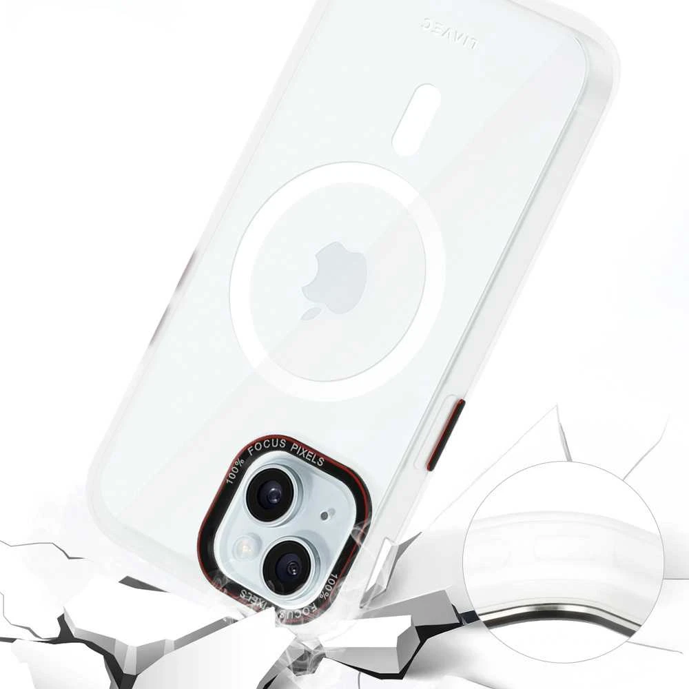 Liavec Hybrid Magsafe Clear dėklas skirtas Apple iPhone 15