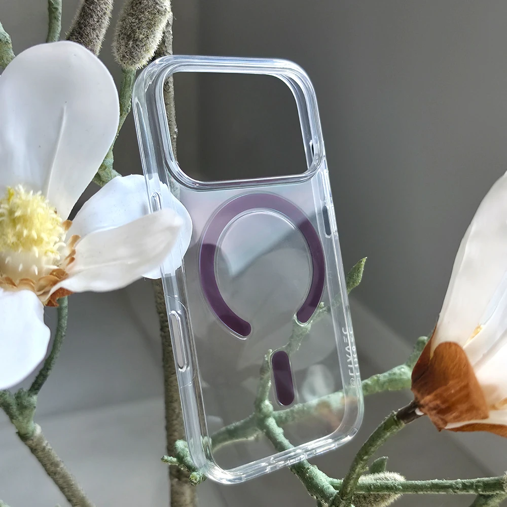 Liavec Pure dėklas skirtas Apple iPhone 17 Pro/18 Pro violetinės spalvos (Camera Control Button)
