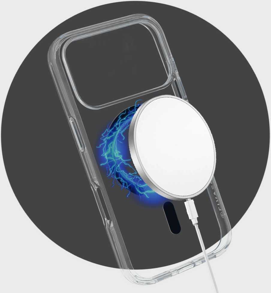 Liavec Pure dėklas skirtas iPhone 17 Pro juodos spalvos