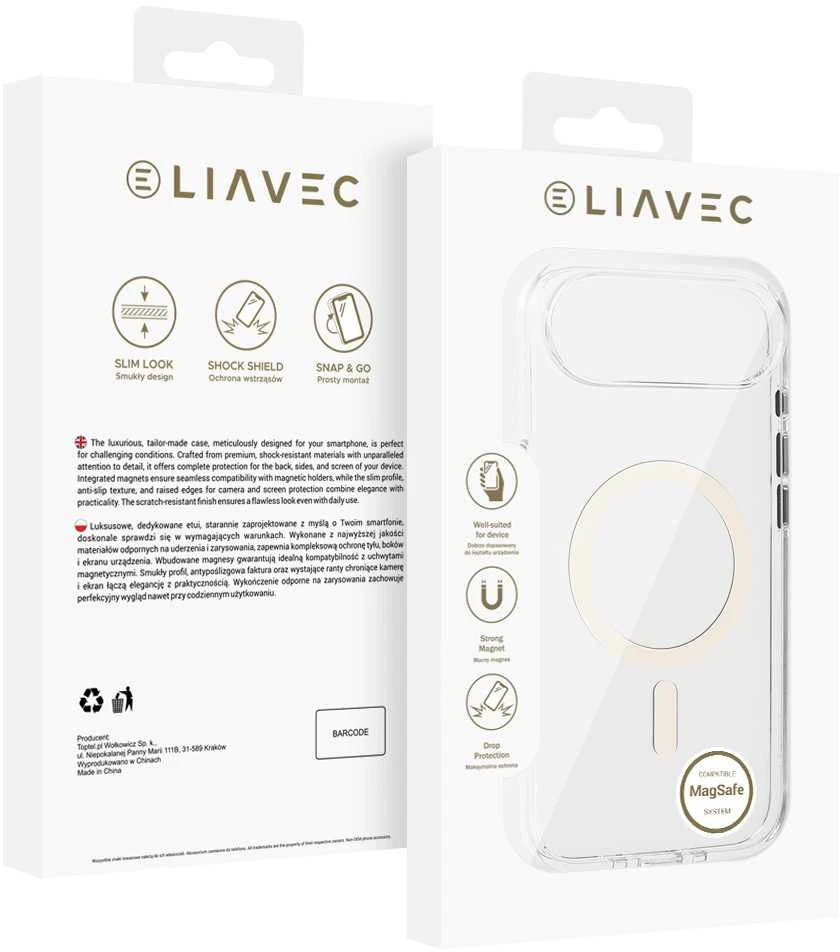 Liavec Pure dėklas skirtas Apple iPhone 17 Air gardenia