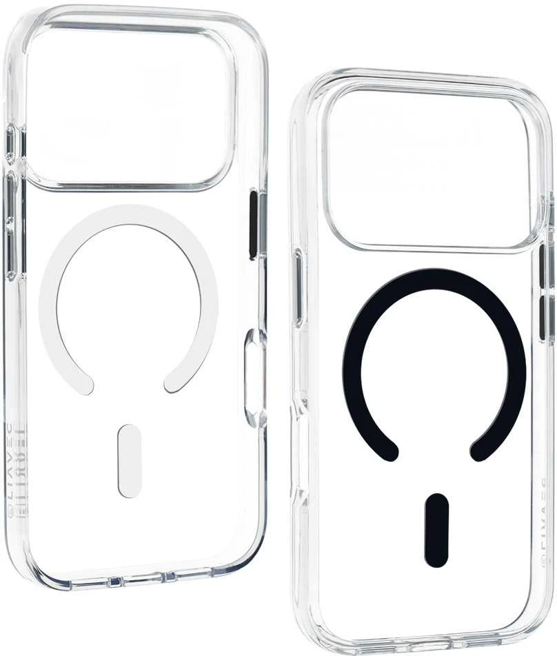Liavec Pure dėklas skirtas iPhone 17 Pro Max juodos spalvos