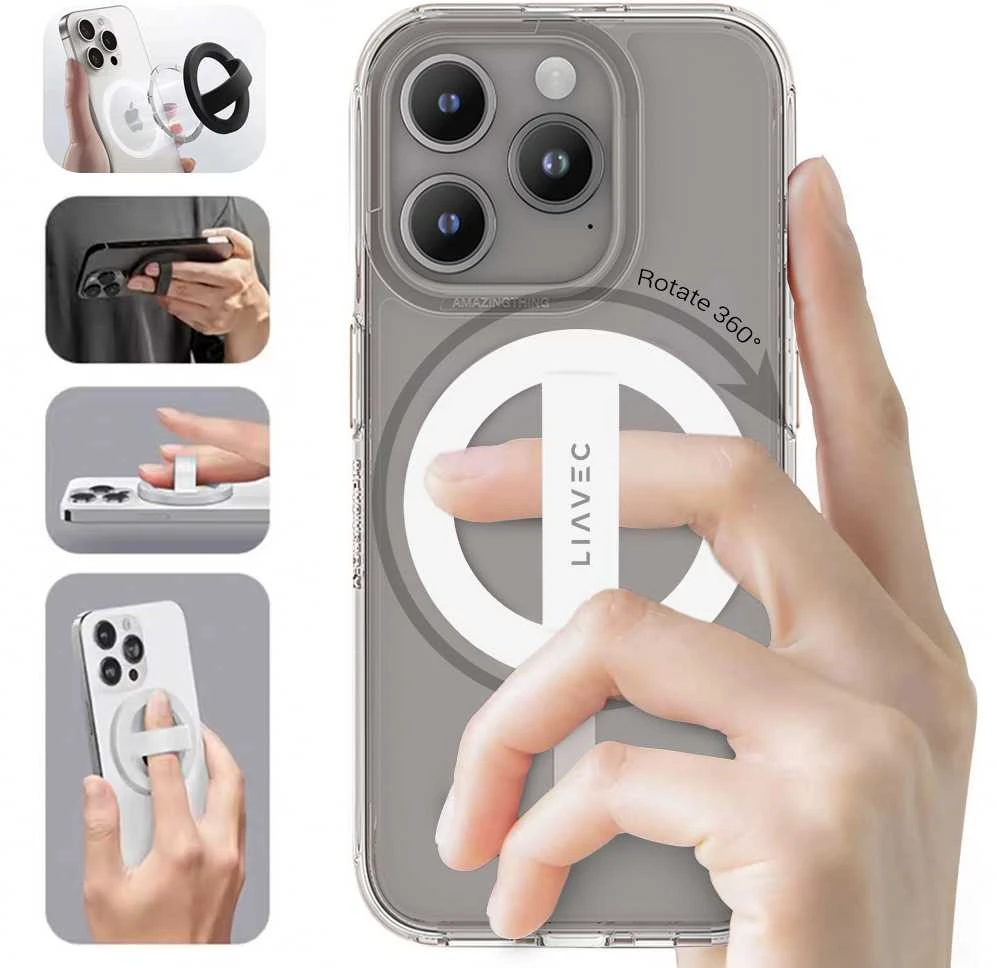Oem Liavec Ring Magsafe baltos spalvos