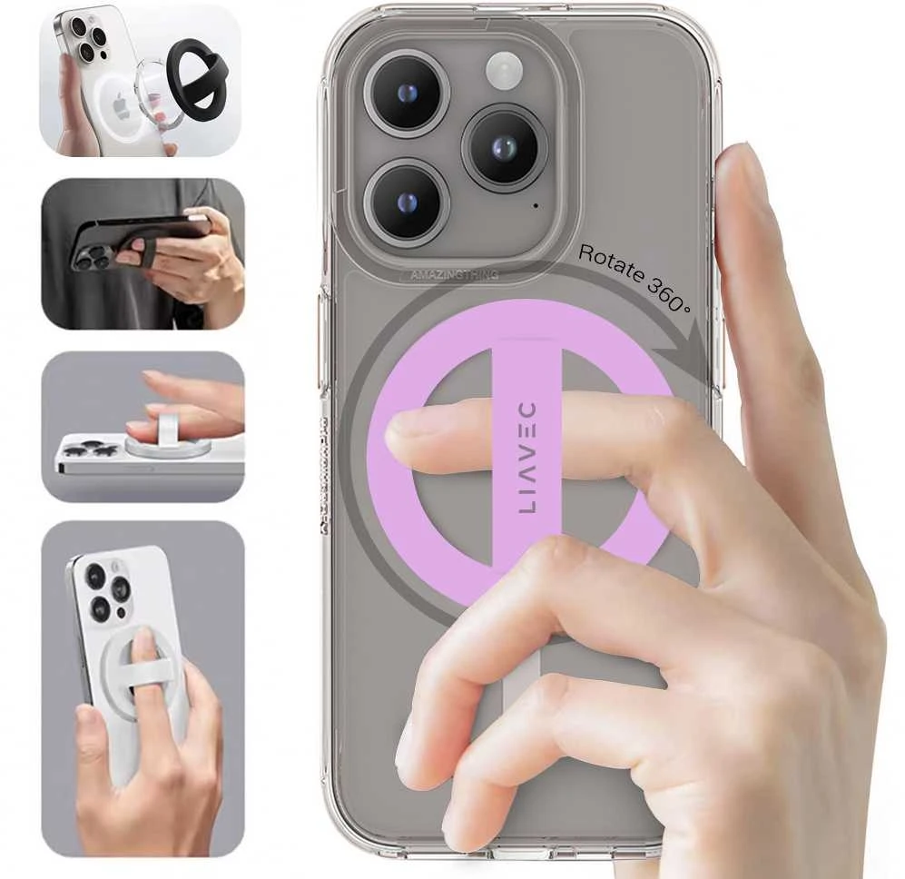 Oem Liavec Ring Magsafe light violetinės spalvos