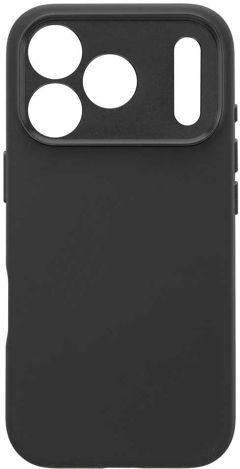 Liavec Silk Shield dėklas su Metal Camera Frame skirtas Apple iPhone 17 Pro Max juodos spalvos