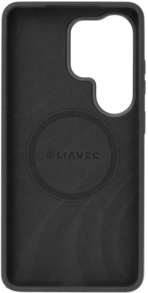Liavec Silky dėklas su Metal Camera Frame for Samsung Galaxy S26 Ultra juodos spalvos