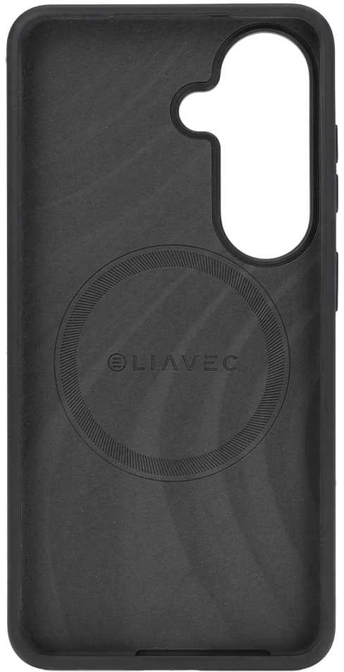 Liavec Silky dėklas su Metal Camera Frame for Samsung Galaxy S26 Plus juodos spalvos
