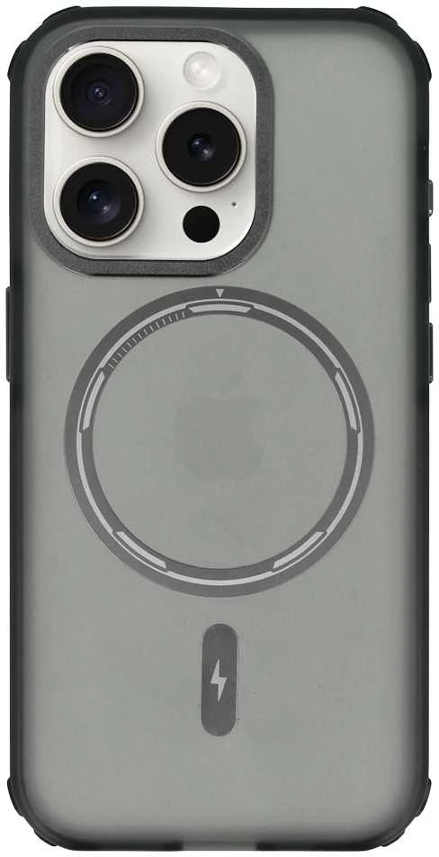 Liavec Smooth Feeling Magsafe dėklas skirtas Apple iPhone 15 Plus juodos spalvos
