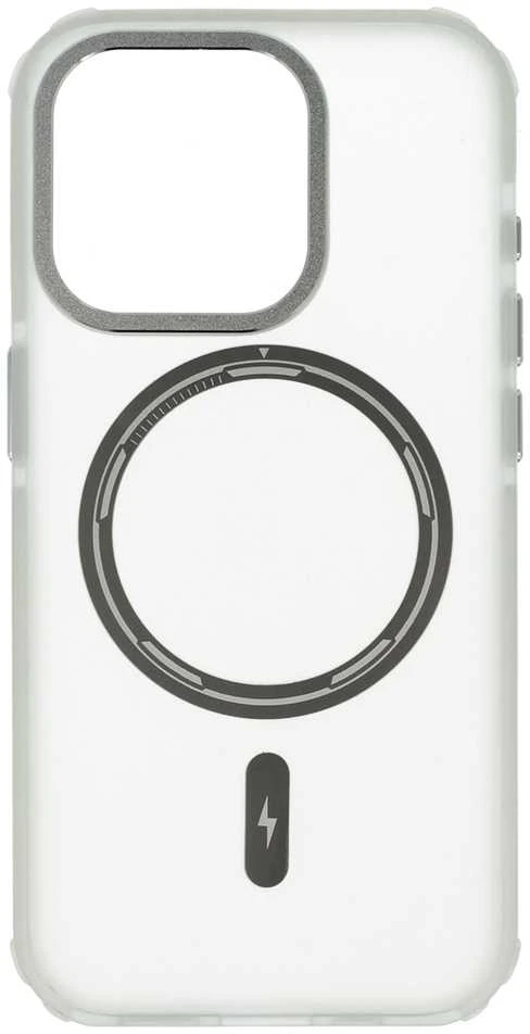 Liavec Smooth Feeling Magsafe dėklas skirtas Apple iPhone 15 Plus baltos spalvos
