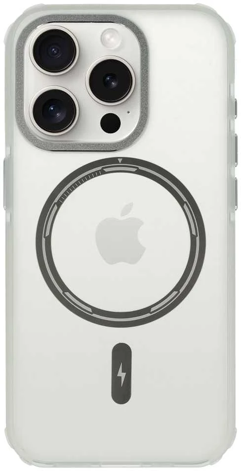 Liavec Smooth Feeling Magsafe dėklas skirtas Apple iPhone 15 Plus baltos spalvos